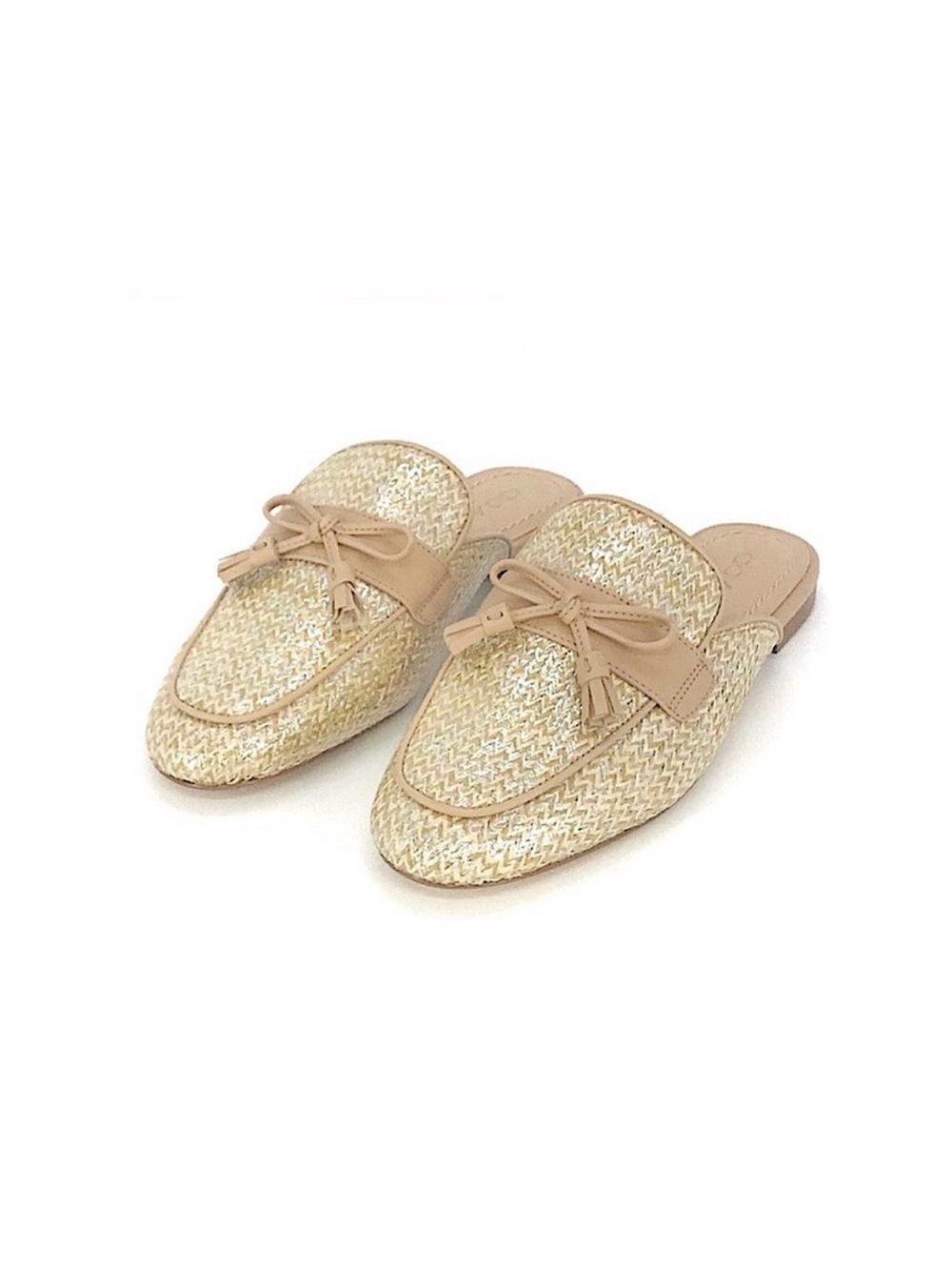 Coach Stassi Raffia Loafer Slides